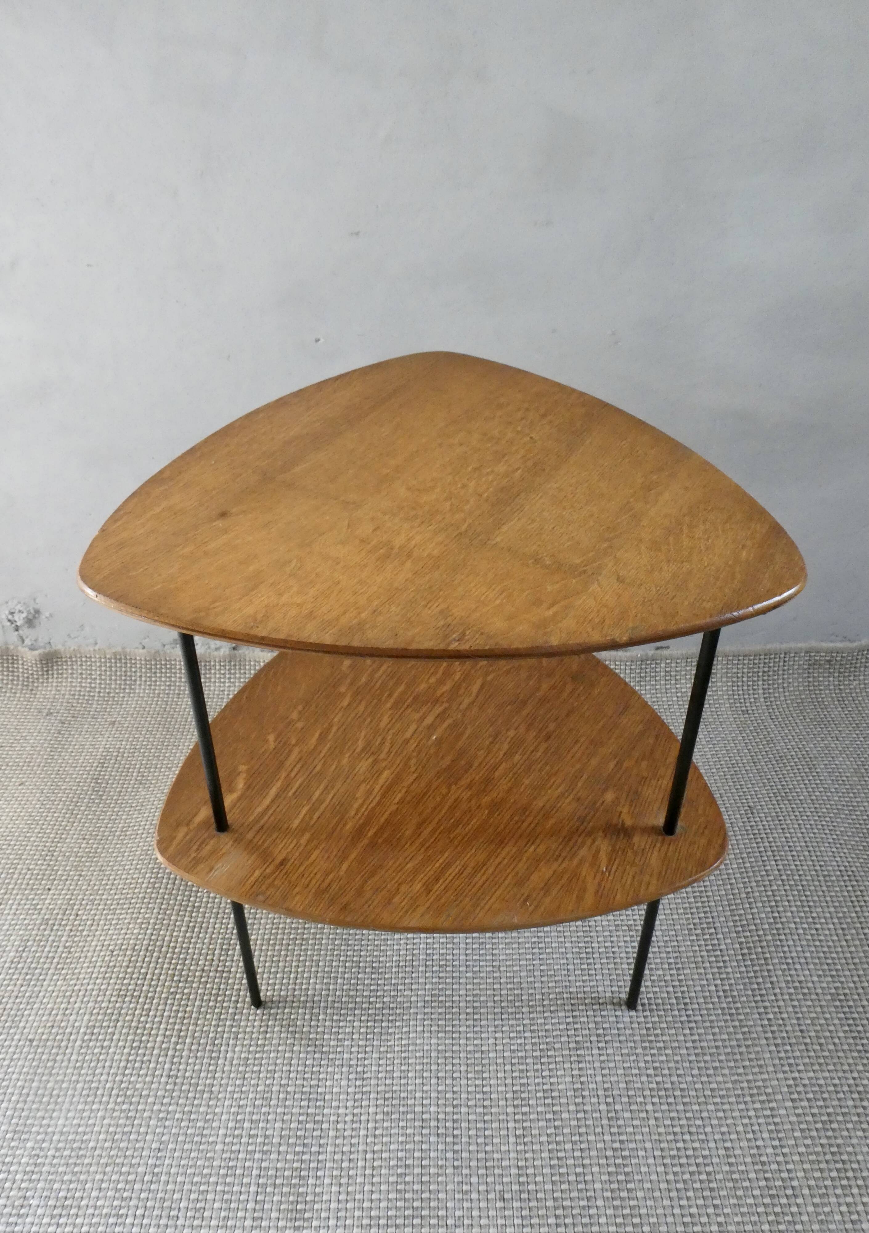 Guéridon tripode, table d'appoint, vers 1950
