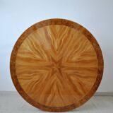 Art Deco Golden Elm Table, circa 1930