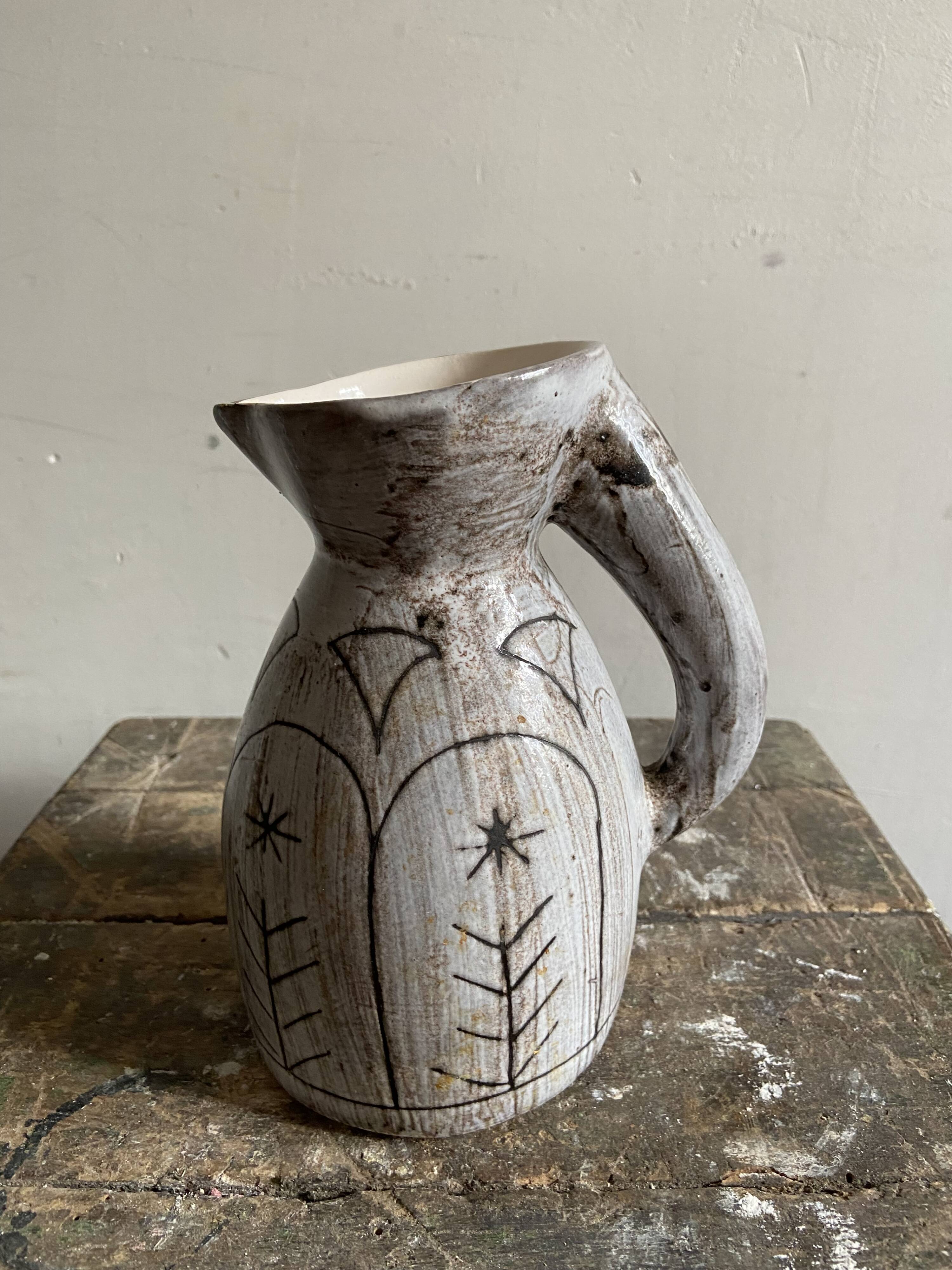 Vintage ceramic pitcher