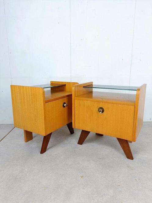 Set of two vintage 60s bedside tables