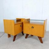 Set of two vintage 60s bedside tables