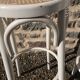 Lot de deux tabourets canné