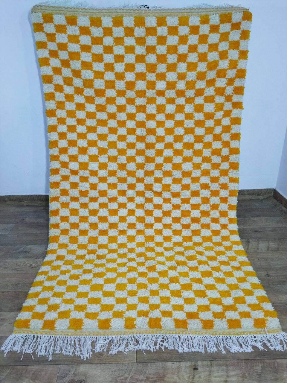 Handmade wool Berber rug 250x148cm