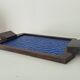 Art deco cathedral glass serving tray 1940s/1950s
