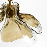 Beautiful 1960s J.T. Kalmar Franken heavy Murano glass floral ceiling lamp