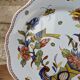 Very beautiful old plate decorated with Rouen, handmade by Geo Martel