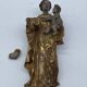 Antique wooden sculpture, Virgin and Child, 17th century
