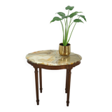Vieille table avec marmeren blad