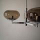 suspension in chrome and smoked glass from Sciolari, italy 1970