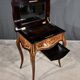 Rosewood and mahogany work table, Louis XV style, Napoleonic era