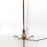 Floor lamp reading tripod gilded brass 1950/1960
