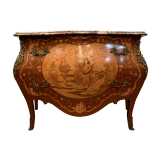 Louis XV-style curved dresser 20th century