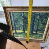 Oil painting from the 1960s signed J.Roche with ornamental frame