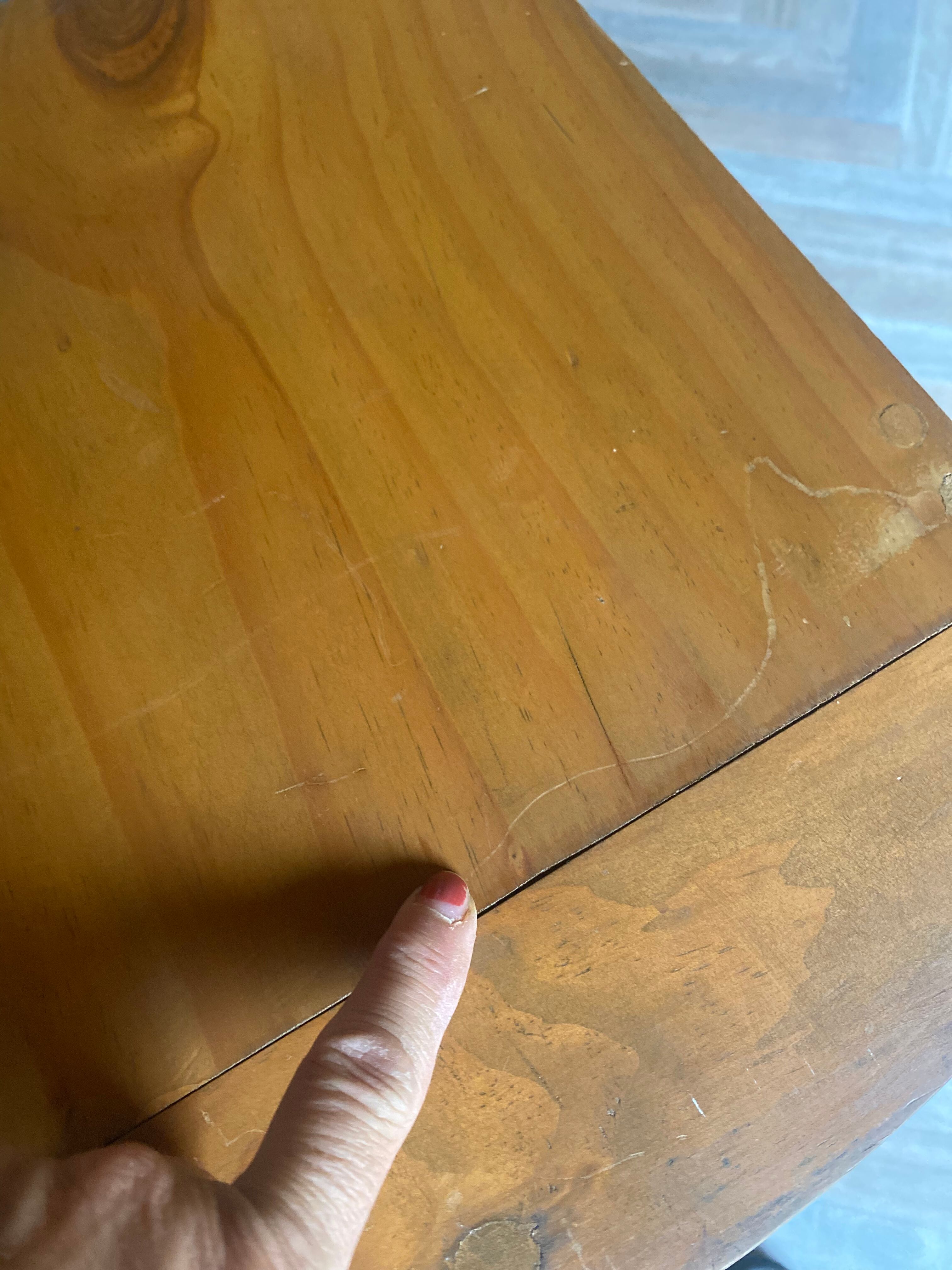 Vintage wooden rocking bed