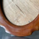 Oval mahogany picture frame