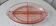 Pink glass dish with art deco compartment 30s-40s