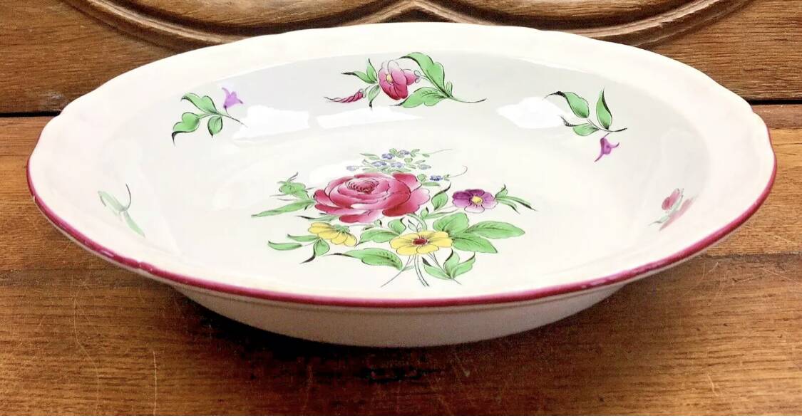 Old Luneville salad bowl, Réverbère model