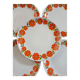 12 vintage dessert plates Moulin des Loups