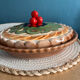 Fruit tart dish barbotine "fruit tart" Silea