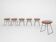 Cees Braakman for Pastoe KM05 metal wire stools, The Netherlands 1958