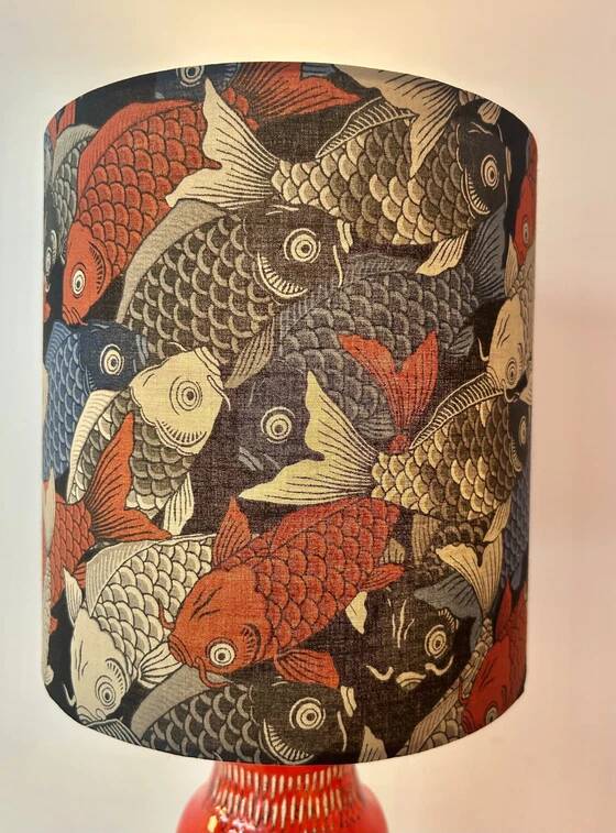 Table lamp from the 1960s, Bay vase - Bodo Mans