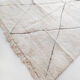 Moroccan Berber carpet Beni ouarain ecru with black diamonds engraved 295x198cm