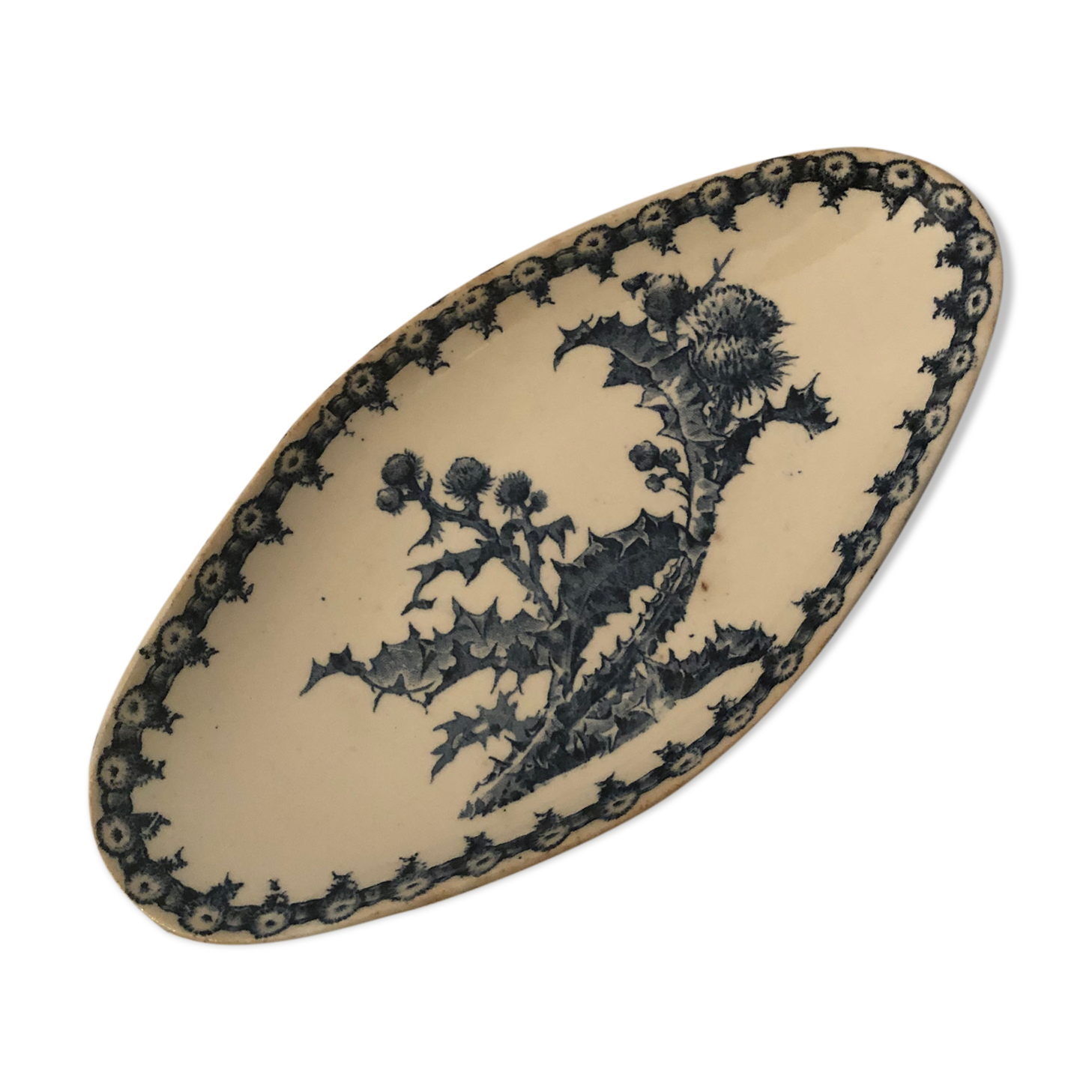 Gien Thistle model ceramic dish