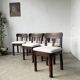 Set of 6 brutalist chairs from the 1940s