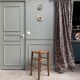 Vintage straw stool
