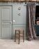 Vintage straw stool