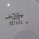 2 vintage Sarreguemines dinner plates, Eliane model