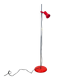 Miwi red metal spot floor lamp, vintage