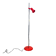 Miwi red metal spot floor lamp, vintage