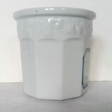 Lourioux porcelain jam jar signed Philippe Desportes