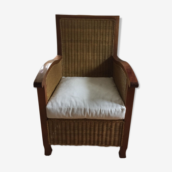 2 Fauteuil en osier