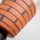 Vintage terracotta ceramic diabolo planter / flower pot