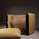 Leather Ottoman ‚Maralunga‘ by Vico Magistretti for Cassina | Italy 1973