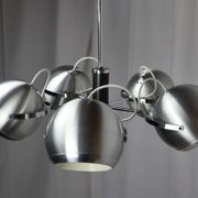 2 Vintage metal ball ceiling lamps 1960