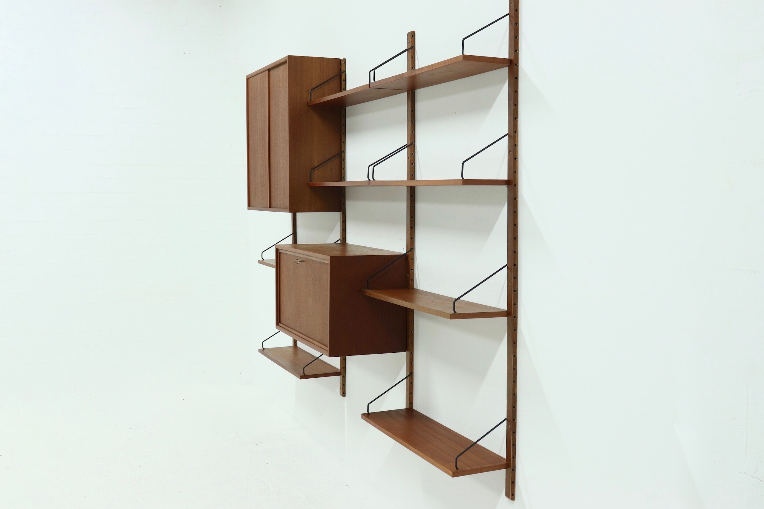 Royal System teak wall unit by Poul Cadovius for Cado Denmark, 1960's