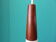 Pair of opaline and teak pendant lights, Denmark, 1955