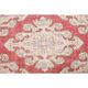 Vintage Turkish Oushak Handmade Wool Cotton Red Area Rug 127x209