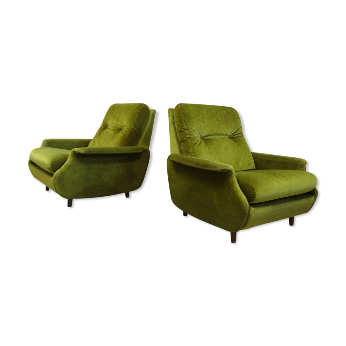 Pair of vintage space age armchairs