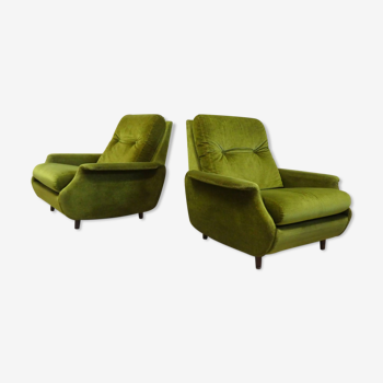 Pair of vintage space age armchairs