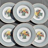 6 flat plates Villeroy & Boch basket model