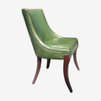 Vintage leather-like armchair