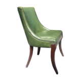 Vintage leather-like armchair