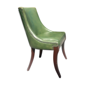 Vintage leather-like armchair