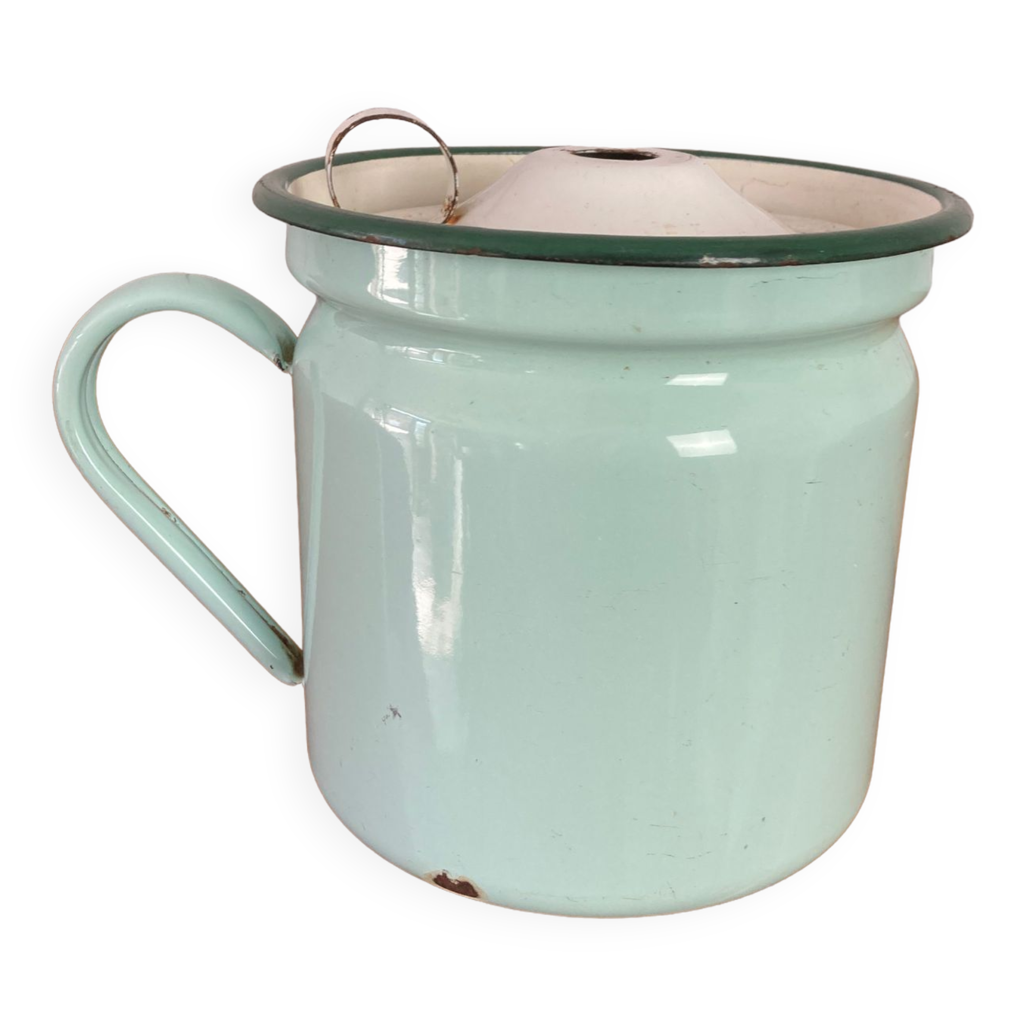 Vintage enamelled pitcher