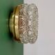 Vintage moulded glass wall or ceiling light globe