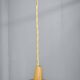 Czechoslovak Rattan and Wood Swing Arm Wall Lamp, 1960s